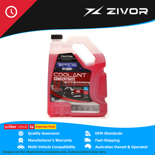 New TECTALOY Radiator Concentrate Red Coolant 5L For Volkswagen Bora 1J #TUR5L