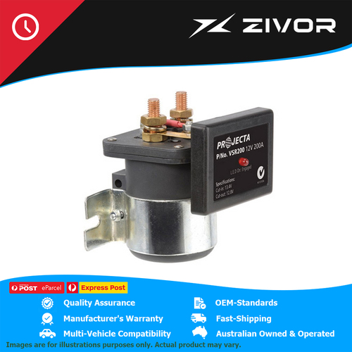New Genuine PROJECTA Auto Eletric Voltage Sensitive Relay 200A 12V #VSR200