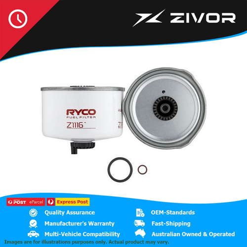 RYCO Filter Fuel - Spin On For Land Rover Range Rover Sport 1 L320 TDV8 #Z1116