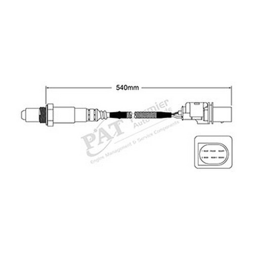 New PAT PREMIUM Exhaust Gas Oxygen Sensor For Ford Fiesta #EGO-831