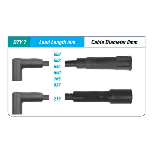 ICON SERIES Ignition Lead Set For Ford Fairlane Fairmont Falcon LTD #ILS-005M