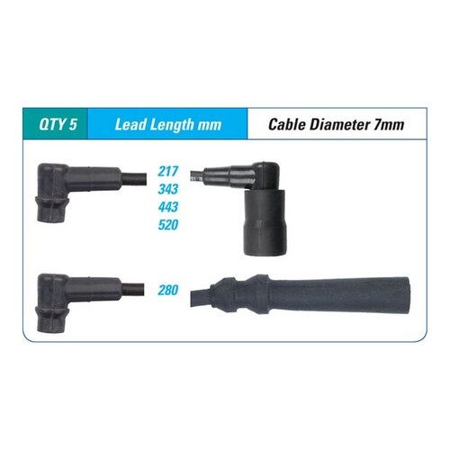 New ICON SERIES Ignition Lead Set For Renault 19 #ILS-081M