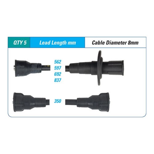 ICON SERIES Ignition Lead Set For Volkswagen 1500 1600 Beetle Karmann #ILS-092M