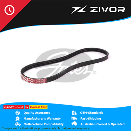 New Genuine GATES Drive Belt Alternator For Kia Cerato Sportage #3PK680