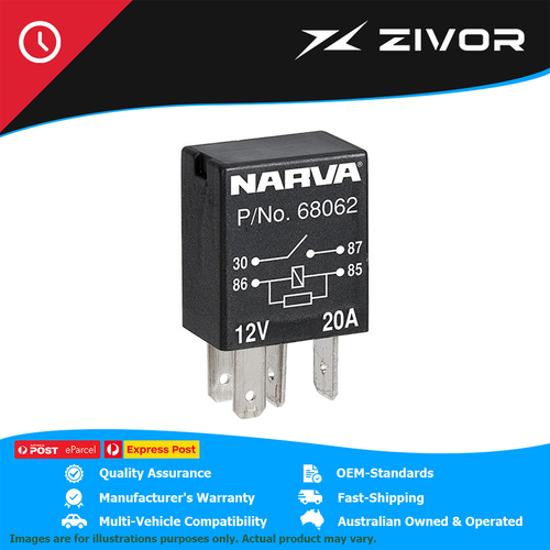 New NARVA 12V Relay 4 Pin 20A For HOLDEN COMMODORE VY SERIES 2 #68062