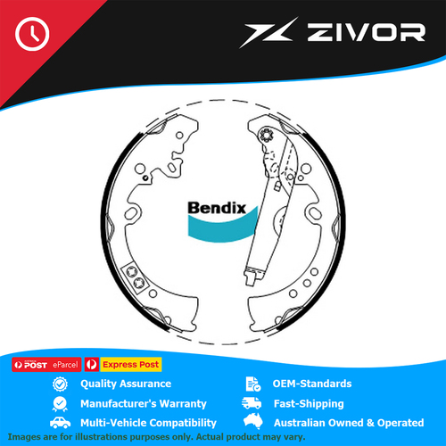 New Genuine BENDIX Brake Shoe Rear For Mahindra Pik-Up #BS5008