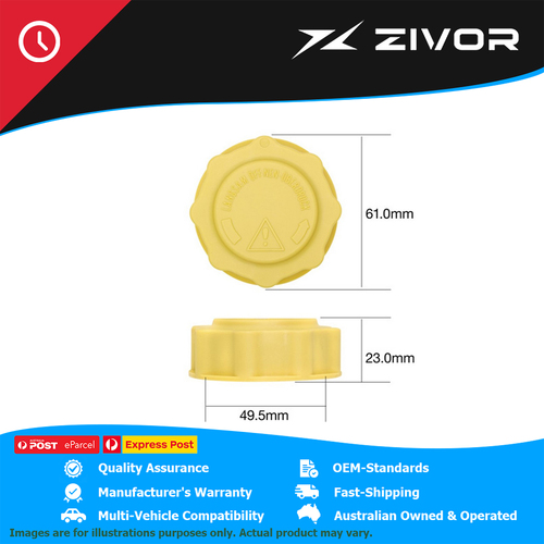 New TRIDON Radiator Cap 18 Psi - 125 Kpa Plastic Screw On For Ssangyong #CE18125