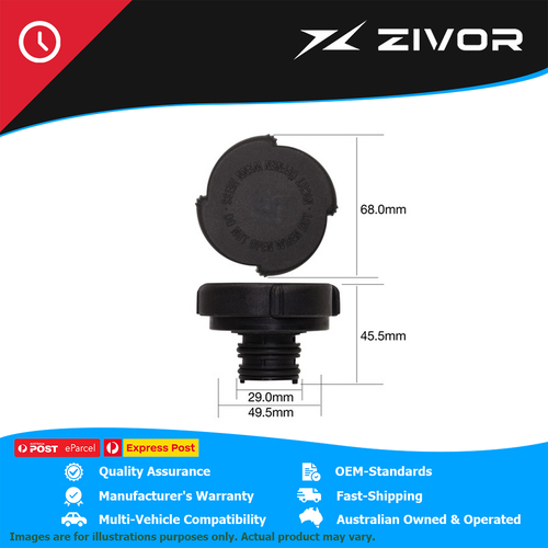 Genuine TRIDON Radiator Cap 30 Psi - 200 Kpa Plastic Screw On For BMW #CL30205