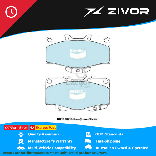 Genuine BENDIX Brake Pads Front For Toyota 4Runner Hilux Landcruiser #DB1149HD