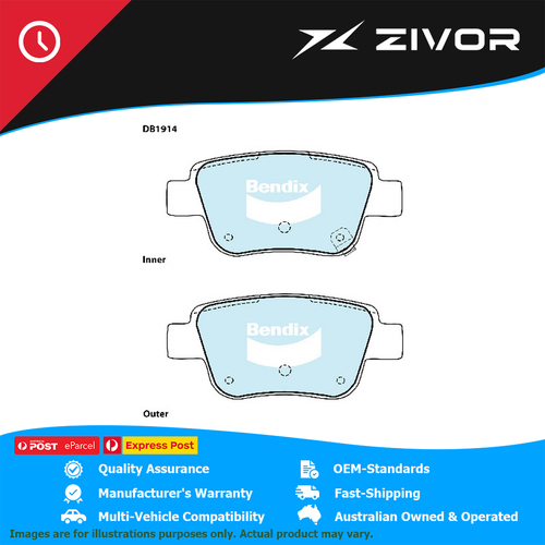 BENDIX Brake Pads Front For Toyota Alphard Estima Tarago Vellfire #DB1914GCT