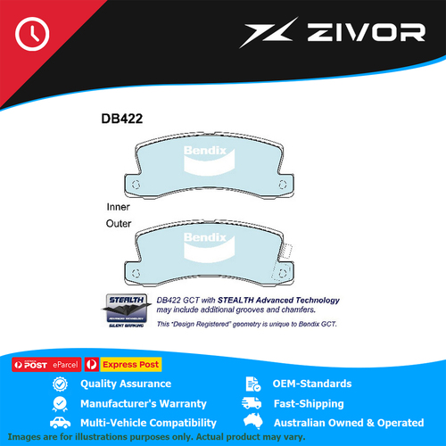 New Genuine BENDIX Brake Pads Rear For Suzuki Grand Vitara JT JB632 #DB422GCT