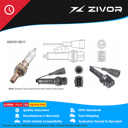 New Genuine NTK Oxygen Sensor 3 Wire 1665mm Cable For Volvo 760 #OZA721-EE17