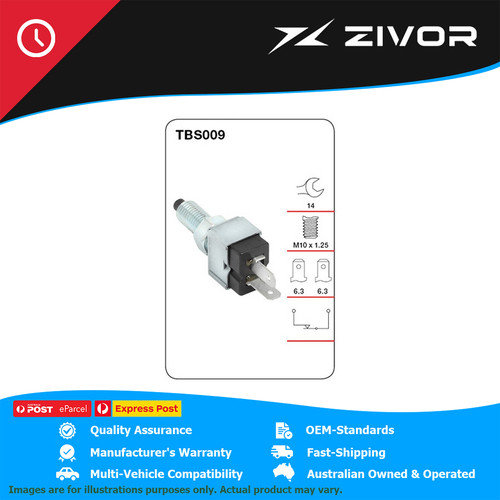 New Genuine TRIDON Stop Brake Light Switch For Mitsubishi #TBS009