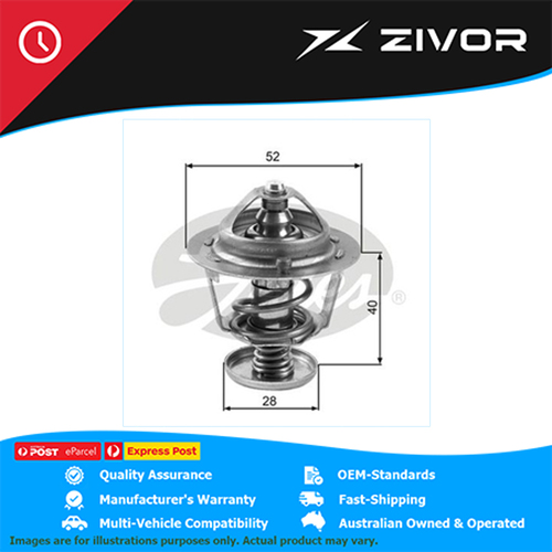 New Genuine GATES Thermostat - 82 Degrees C For Mazda #TH24782G1