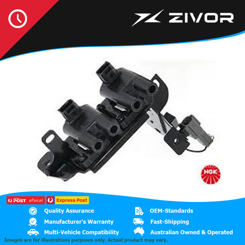 New Genuine NGK Spark Plugs Ignition Coil For Hyundai Getz TB #U2060