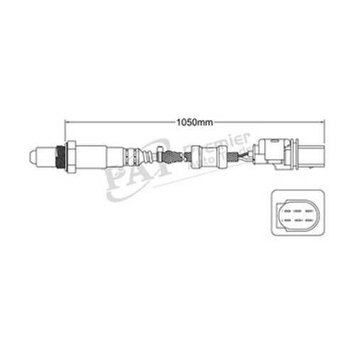 BOSCH Oxygen/lambda Sensor Pre-catalytic Converter/manifold For Skoda #EGO-693