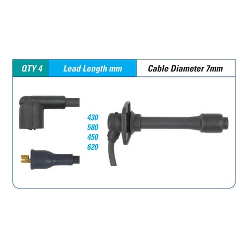 New ICON SERIES Ignition Lead Set For Ford Telstar #ILS-123M