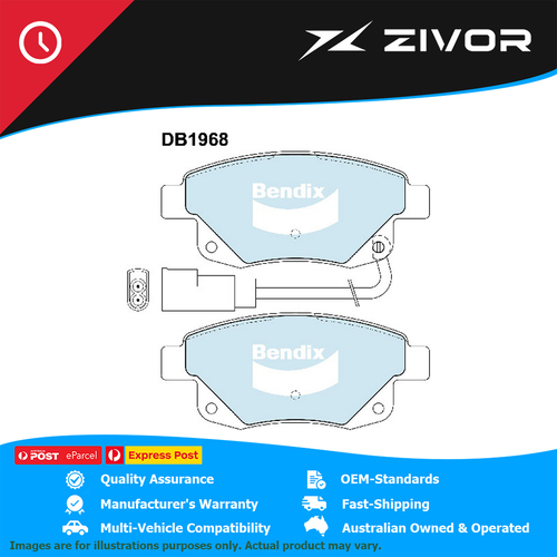 New Genuine BENDIX Heavy Duty Brake Pads Rear For Ford Transit #DB1968HD