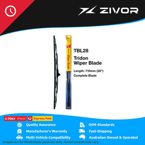 Genuine TRIDON Wiper Blade Front Driver Side For Chrysler Grand Voyager #TBL28