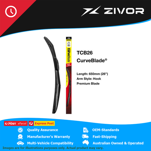 New Genuine TRIDON Curveblade Front Wiper Blade 650mm For Toyota #TCB26