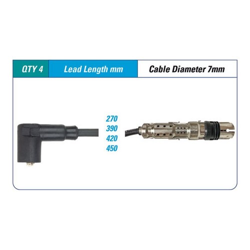 New ICON SERIES Ignition Lead Set For Audi A1 #ILS-356M