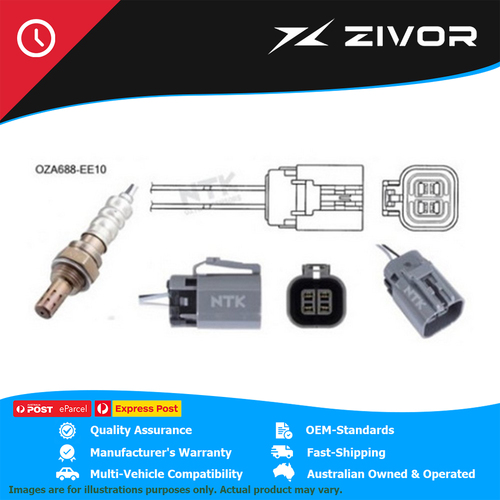 New NTK Oxygen Sensor 4 Wire 400mm Cable For Holden Commodore VR #OZA688-EE10