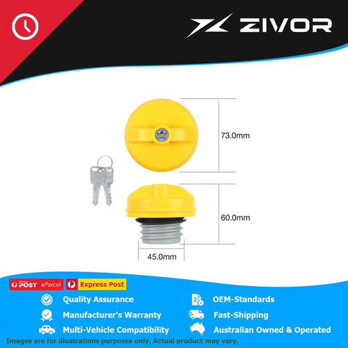 New Genuine TRIDON Fuel Tank Cap For Mitsubishi Challenger Triton #TFL244D