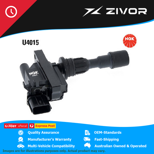 New Genuine NGK Spark Plugs Ignition Coil For Ford Laser KN #U4015