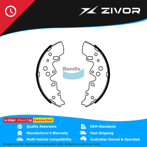 New BENDIX Brake Shoe - Rear For FORD ECONOVAN E2000 JG #BS1784