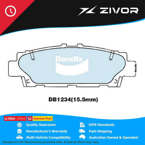 New BENDIX Brake Pads - Rear For TOYOTA SOARER JZZ30 (GREY IMPORT) #DB1234GCT