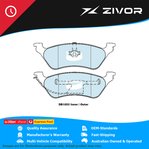 New BENDIX Heavy Duty Brake Pads - Rear For JEEP CHEROKEE KJ #DB1853HD