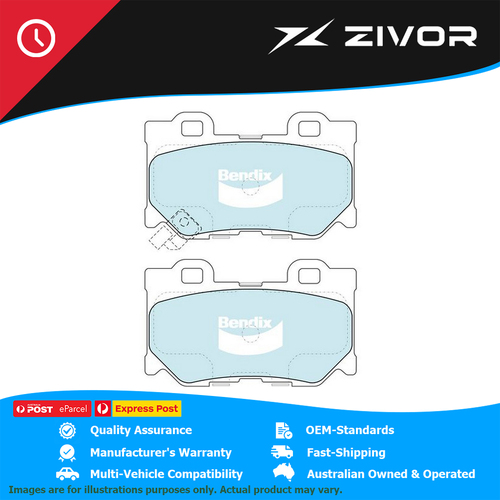 New BENDIX Rear Brake Pads Set - General CT For INFINITI M35H Y51 #DB2401GCT