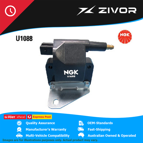 New Genuine NGK Spark Plugs Ignition Coil For Ford LTD DA I #U1088