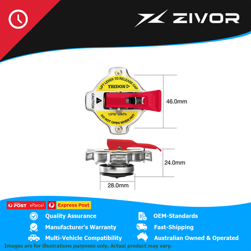 Genuine TRIDON Radiator Cap For Mitsubishi 380 Outlander Pajero TMR380 #CB16110L