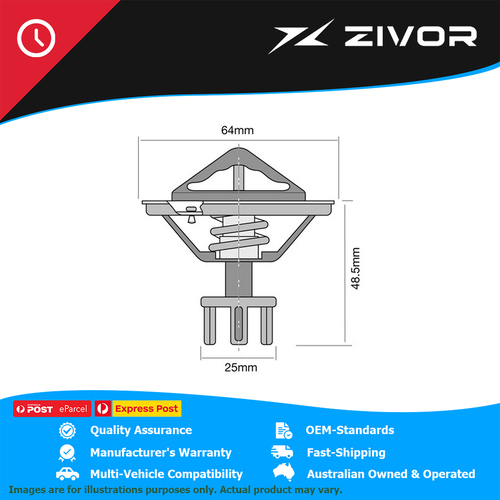 New TRIDON Thermostat 64mm - 77°C For NISSAN PATHFINDER R50 #TT268-170