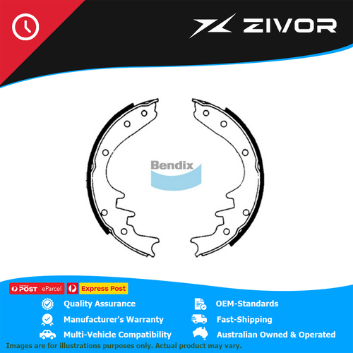 New BENDIX OD 229mm Brake Shoe - Rear For HOLDEN GEMINI TC #BS1174
