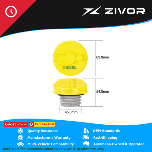 New Genuine TRIDON Fuel Cap Std Diesel For Ford #TFNL234D