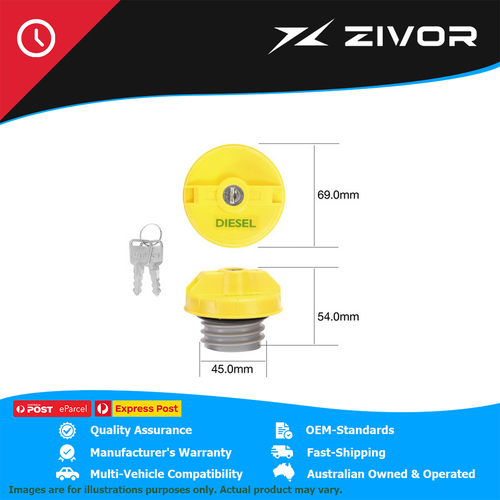 TRIDON Fuel Tank Cap For Holden Colorado Epica Jackaroo Rodeo Suburban #TFL234D