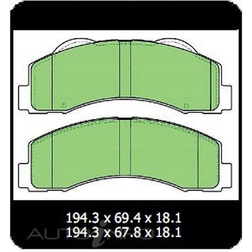 New Genuine PROTEX Brake Pad - Front #CDB3150M
