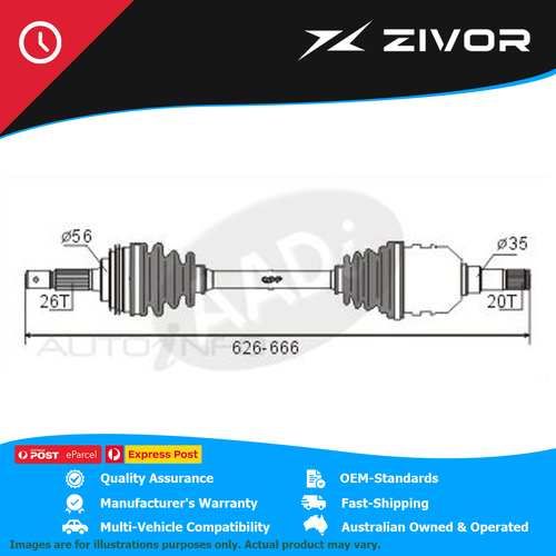 New Genuine BEARING WHOLESALERS Drive Shaft - Transverse/cv Shaft #CVS.1133BW