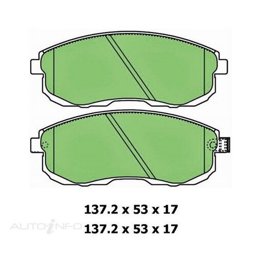 New Genuine PROTEX Brake Pad - Front #DB1187CP