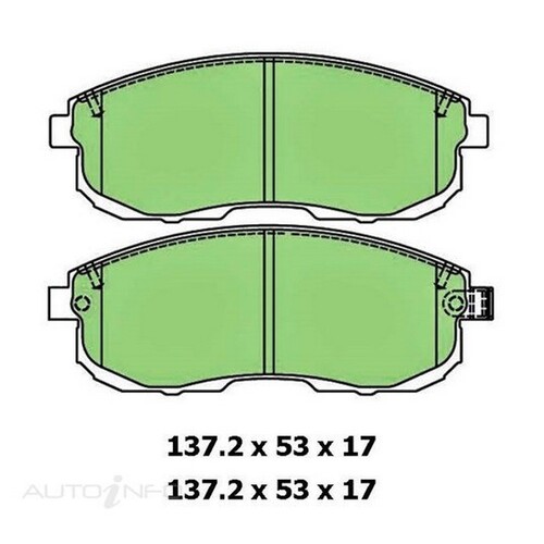 New Genuine PROTEX Ultra Disc Pad Set #DB1232CP