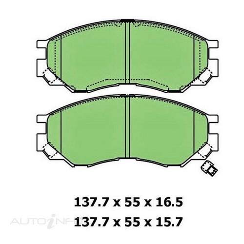 New Genuine PROTEX Brake Pad - Front #DB1297B