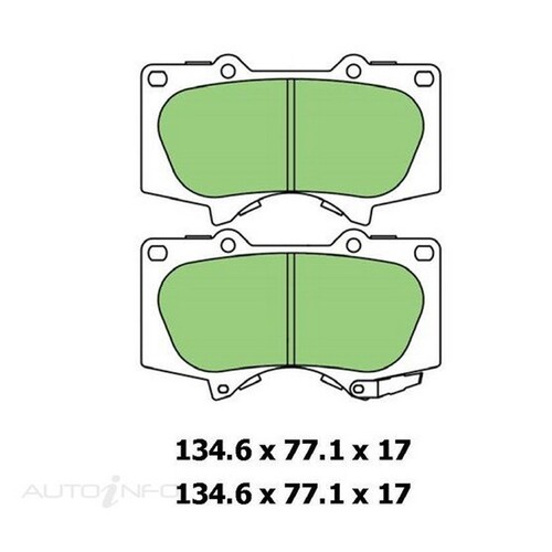 New Genuine PROTEX Brake Pad - Front #DB1482CP