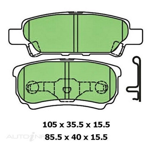 New Genuine PROTEX Brake Pad - Rear #DB1686CP