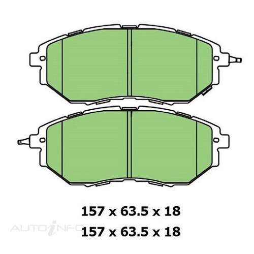 New Genuine PROTEX Brake Pad - Front #DB1722B