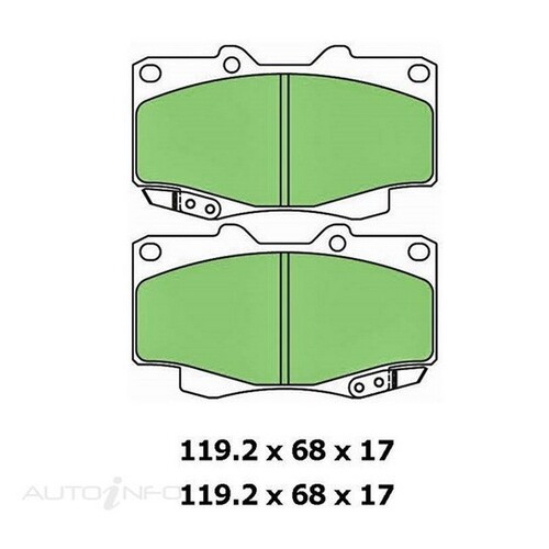 New Genuine PROTEX Brake Pad - Front #DB1739CP