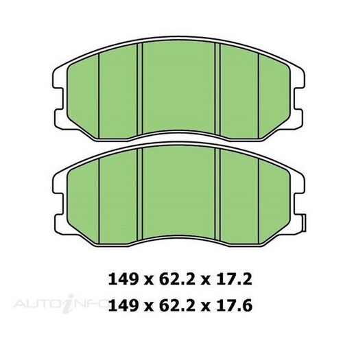 New Genuine PROTEX Brake Pad - Front #DB1850CP
