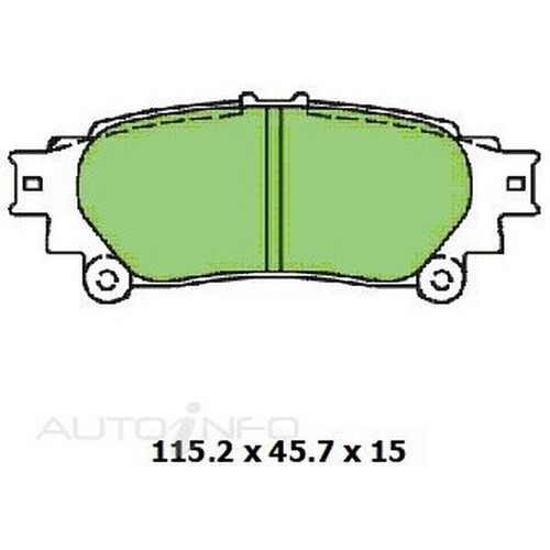 New Genuine PROTEX 4WD Disc Pad Set #DB2245F