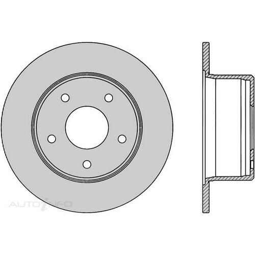 New Genuine PROTEX Rotor - Rear #DR016